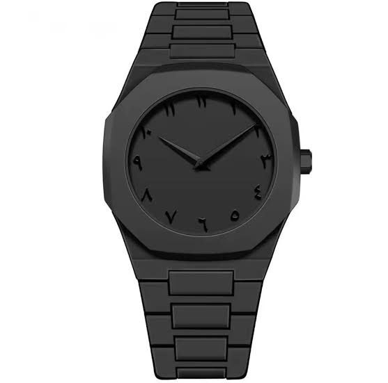 BLACK AURA ARABIC WATCH ( HIGH QUALITY )